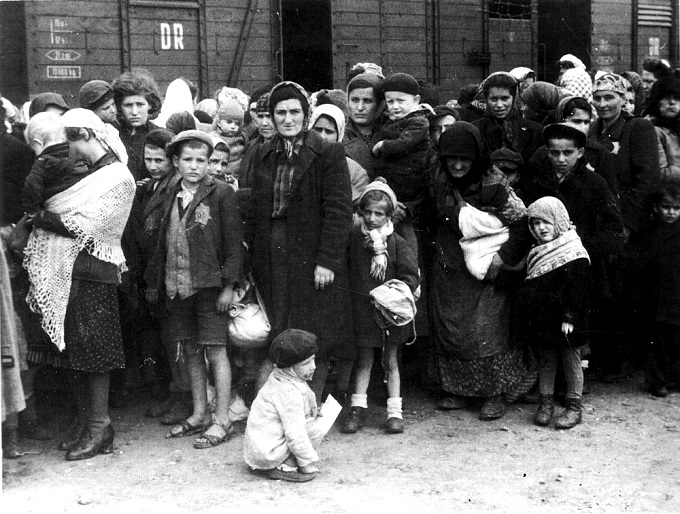 Auschwitz Ankunft ungarischer Juden