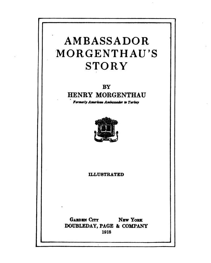 ambassador morgenthaus story